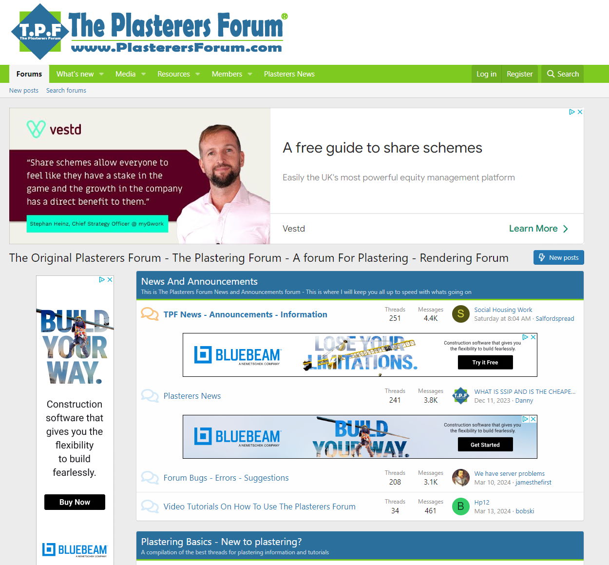 Plasterers Forum