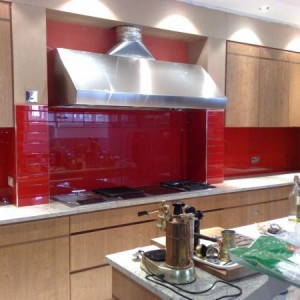 Glass splashback