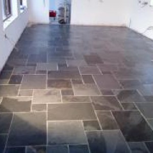 Modular slate floor