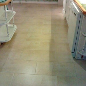 Porcelain floor