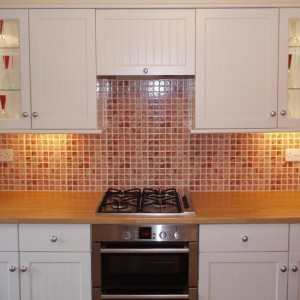 splash back and floor