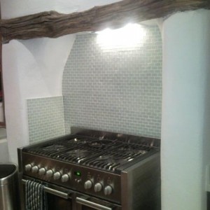 Glass Mosaic Cooker Splashback