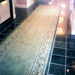 Marble floor hotel foye