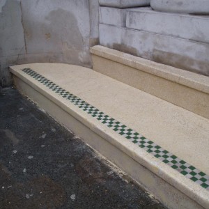 terrazzo step restorations Grade 2 listed