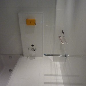 Porcelanosa tiles with sunken bath