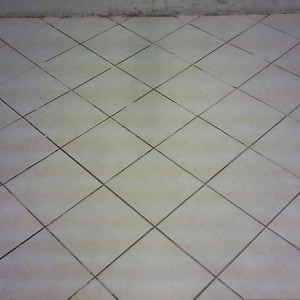 diamond floor ready for grout