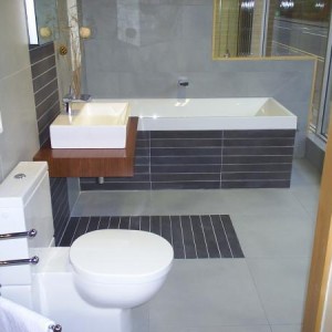 Maidenhead - tiled shop showroom using various porcelain tiles from the Villeroy & Boch range