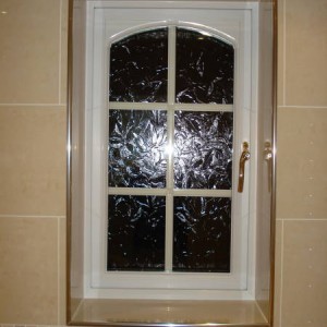 Window with aluminium trim