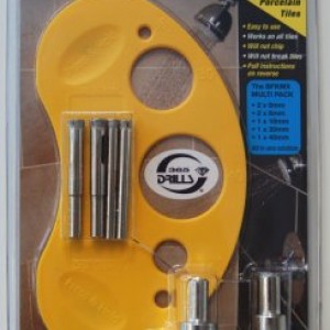 PORSADRILL tile drilling kit with diamonds to tackle very hard stone, granite, marble, porcelain, travertine and others