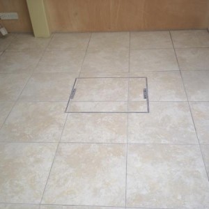 manhole cover grouted