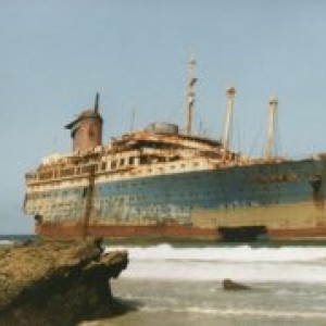 American star shipwreck,which has now sunk altogether