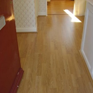 LAMINATE FLOORING IN A HALLWAY