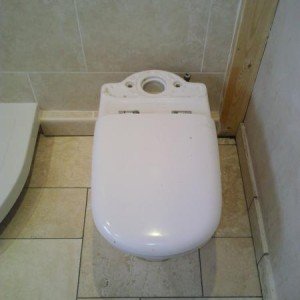 toilet in bathroom