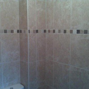 Cloak room tiling