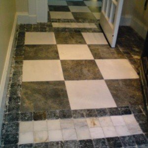 tumbled marble floor
400x400 and 100x100 border