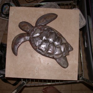 overlay turtle on 18x18 travertine