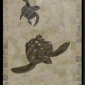 big 4ft tall turtle mural