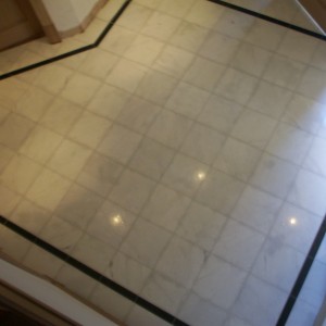 Entrance Hall Carrera Marble With Border