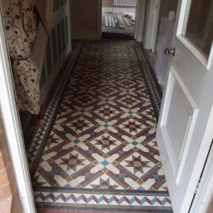 Louth Victorian encaustic & geometric tiled floor