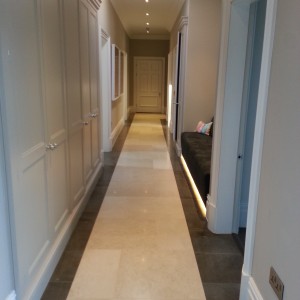 corridor to garage