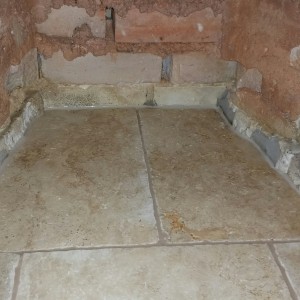 Sealed, grouted and edges sealed. Lovely.