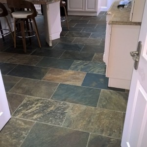 Slate kitchen floor