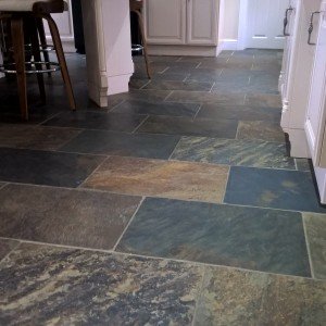 Slate kitchen floor