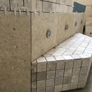 Travertine mosaic