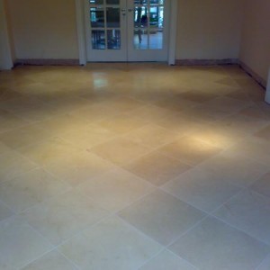 45degree with border travertine floor