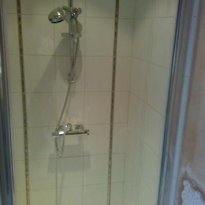 small shower enclosure