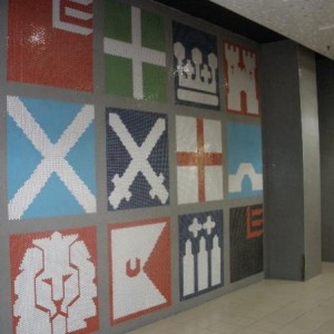 MOSAIC - WALL OF ' GATES ' - ELDON SQ.