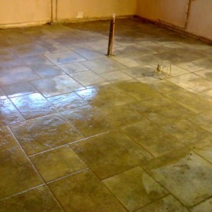 walls finished and floor with undertile heating completed