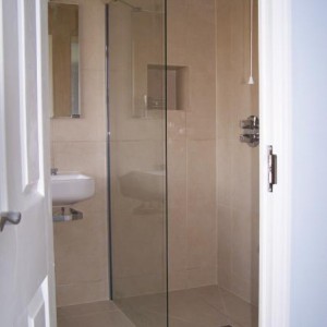 doorway shower area