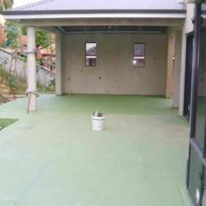 Balcony at rear of house - i had cover with waterproof tanking, took a while..