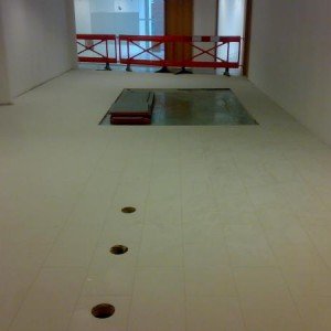 brick bond porcelain floating floor