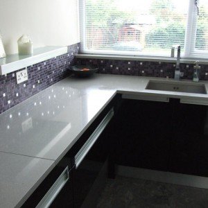 Nice Bisazza kitchen splashbacks