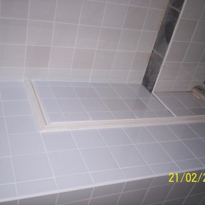 white tiles from pound shop £2 per m2