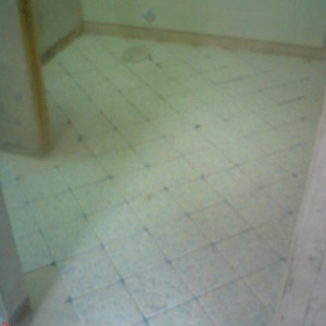 first diamond shape floor dry lay