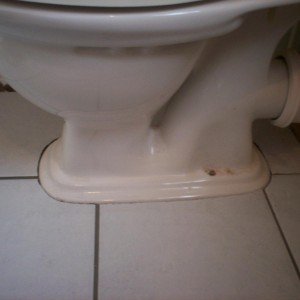 cutting round a toilet.(before Silicon)