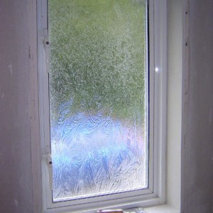 NW window with plasterboard  reveals