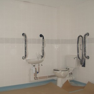 a total of 8 bathrooms about 35 m2 in each