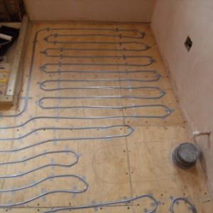 undertile electric heating installed