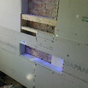 Aqua panel and studwork