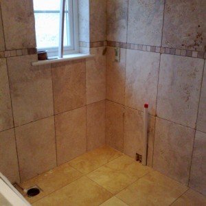 travertine bathroom