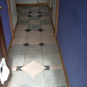 This is the small porchway starting point. The customer had done up to the first joint past the first set of black dots.