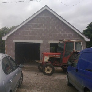 Garage roof on