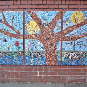 Green Day Mosaic made with Chorlton C E Primary