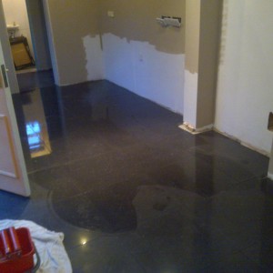 black polished floor 016