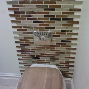 Fancy glass tiling ( pain in backside)