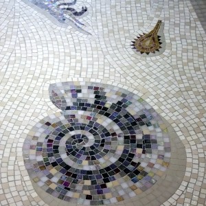 Sea shell mosaic design